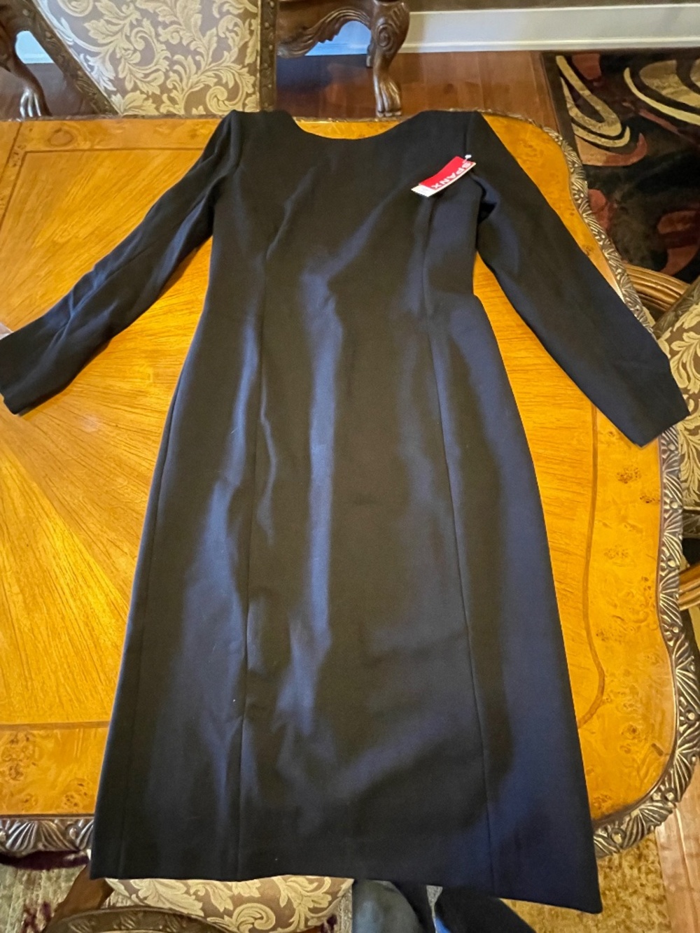 SPANX Ponte Midi Low Back Dress size large black